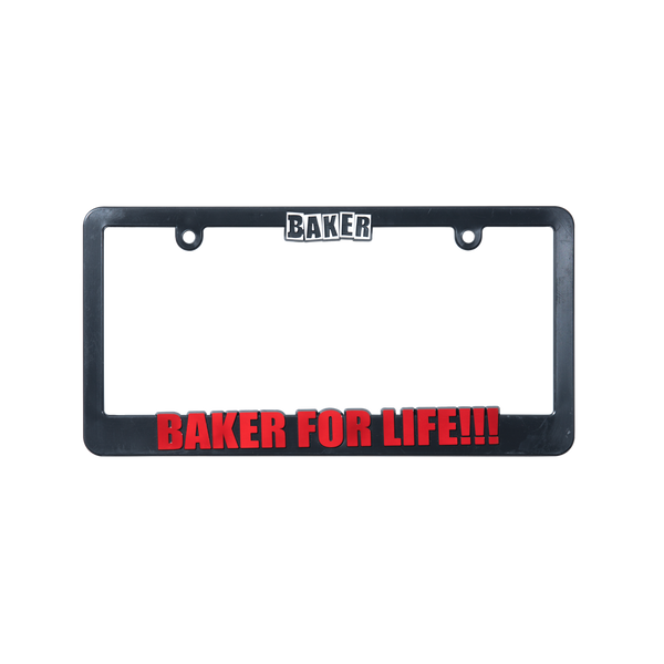 Baker For Life License Plate Cover