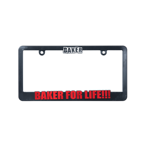 Baker For Life License Plate Cover