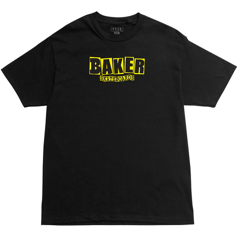 Brand Logo Black/Yellow Tee