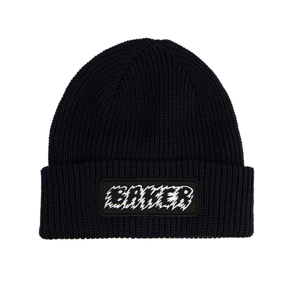 Jagged Navy Cuff Beanie