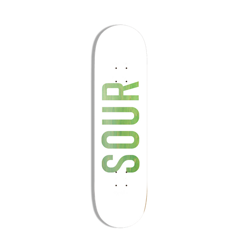 Sour Army Wood White/Green Deck 8.25