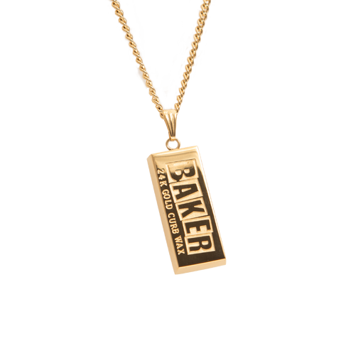 Curb Wax Gold Necklace
